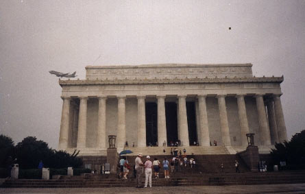 Вашингтон, самый центр, мемориал Авраама Линкольна