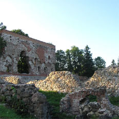 По сравнению с другими замками основные помещения Вильяндиского замка имели богатую
внутреннюю отделку