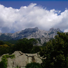 Ай-Пе́три — вершина в Крымских горах, в составе Ай-Петринской яйлы